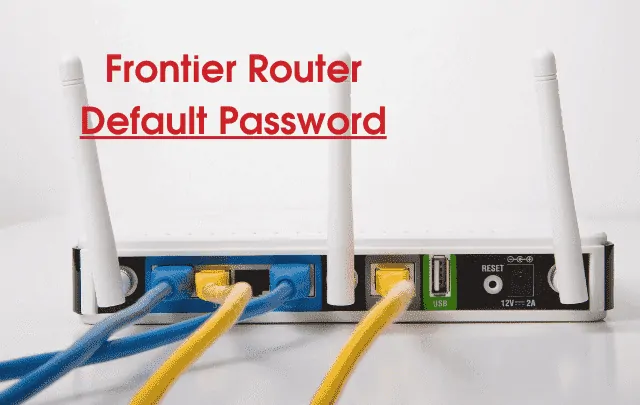 frontier router default password