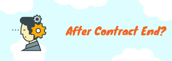 what to do when sky contract ends