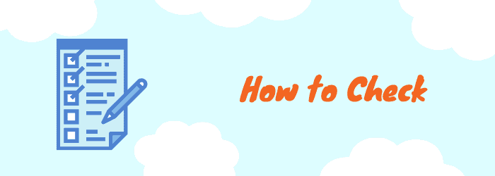 how to check