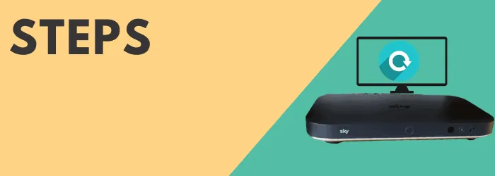 steps to reset sky q box