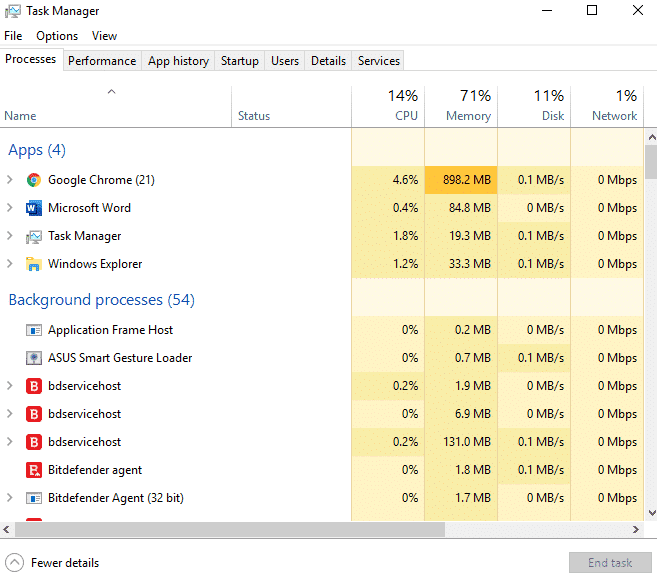 ending process windows