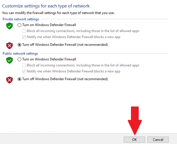windows off defender