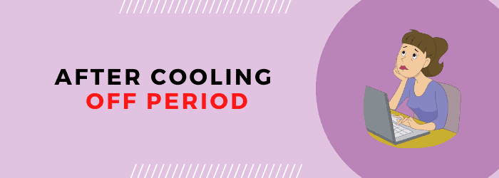 after cooling off
