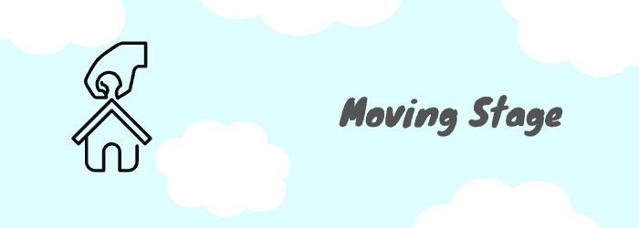 during the move