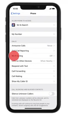 enable wifi iphone 1