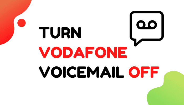 vodafone voicemail off