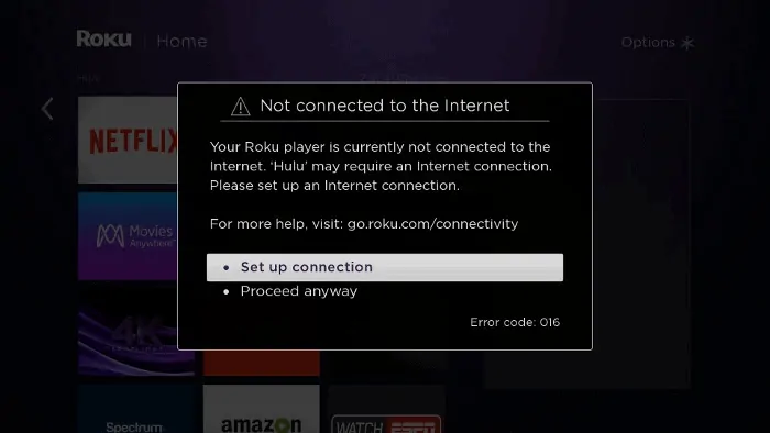 not connected