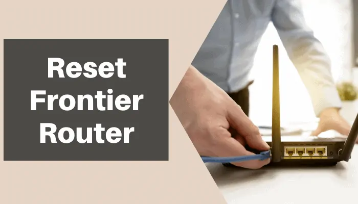 how to reset frontier router