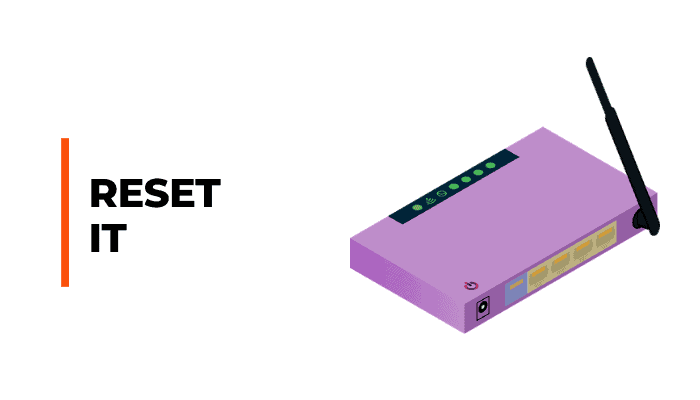 click reset button