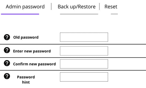 bt password-99 enter password