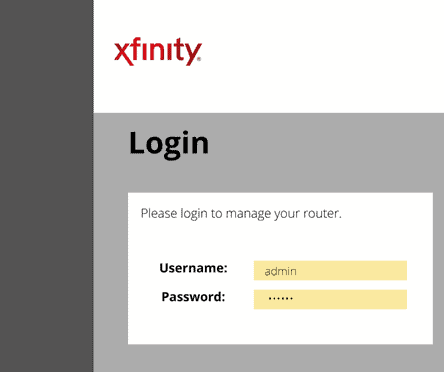 login xfinity
