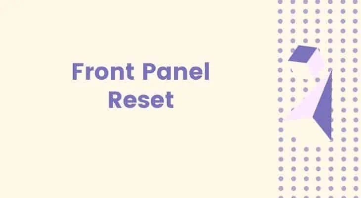 reset front panel sky box