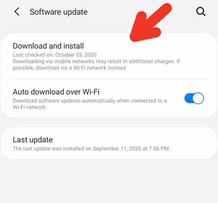update android