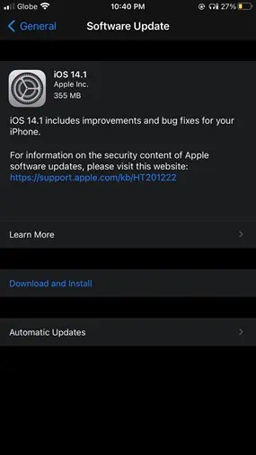update iphone