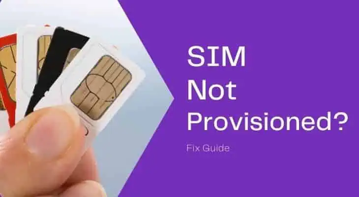 what does sim not provisioned means