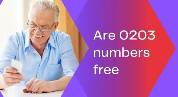 are 0203 numbers free