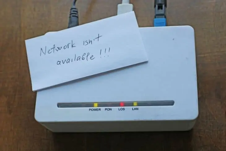 spectrum modem blinking red
