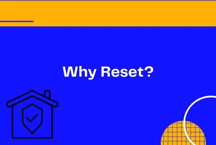 why reset xfinity home security touch screen