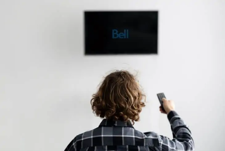 bell fibe logo stuck on screen