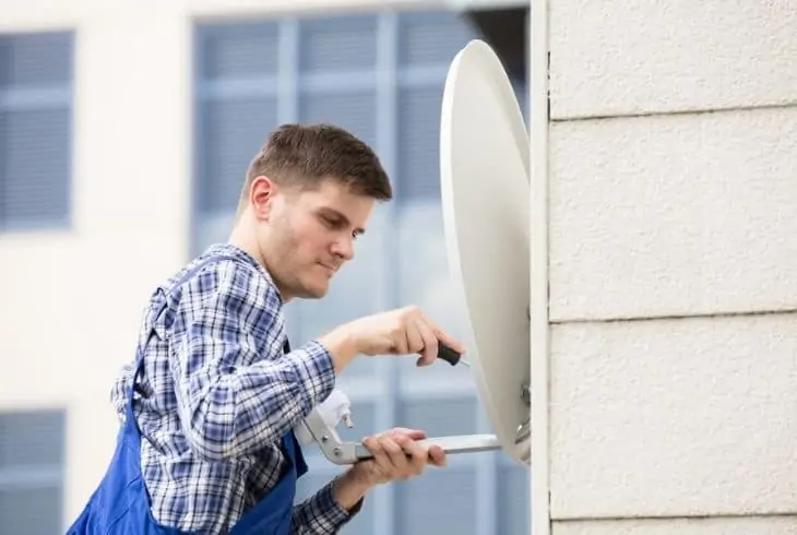 how to install bell satellite dish 91 and 82
