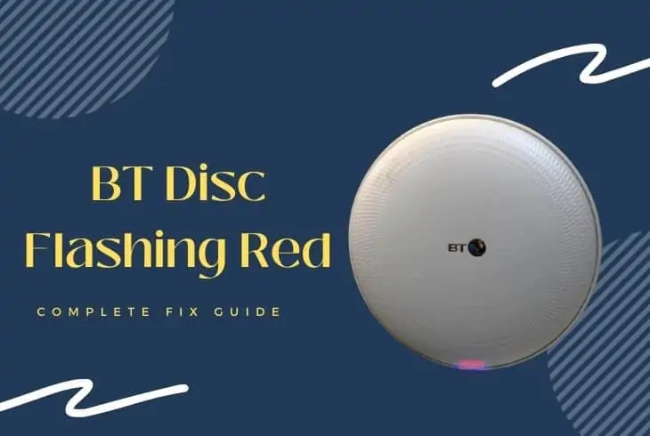 bt wifi disc flashing red
