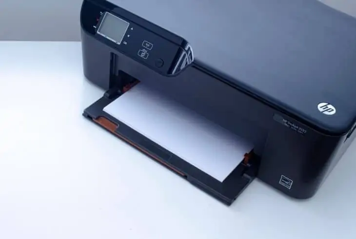 printer printing blank pages hp deskjet