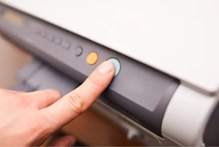 hp printer restart