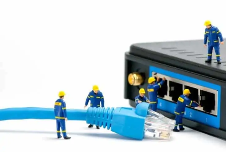 ethernet ports on router not working