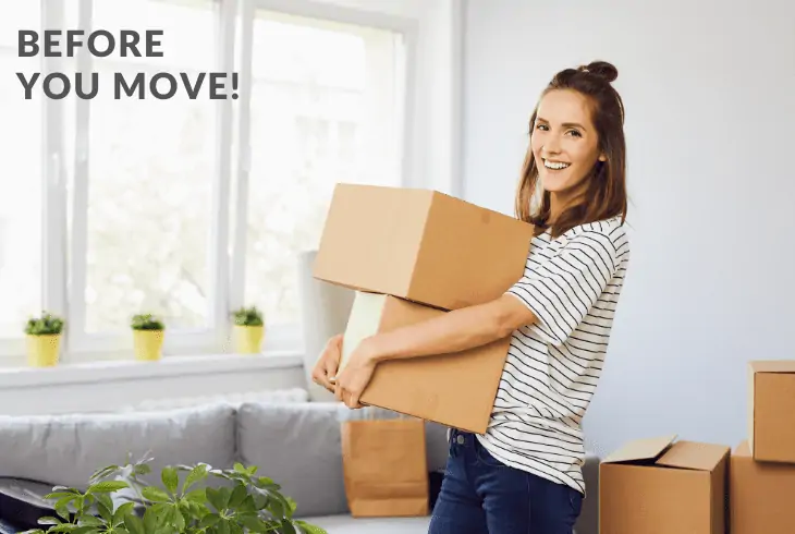 before moving