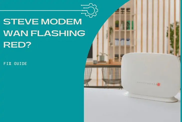 steve modem wan flashing red