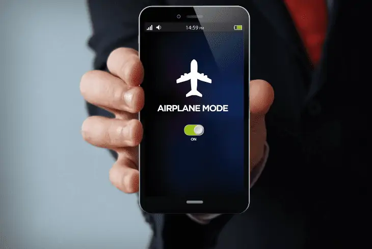 enable airplane mode