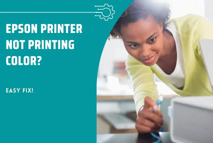 why is my epson printer not printing color