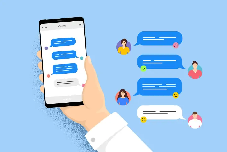 use different messaging app