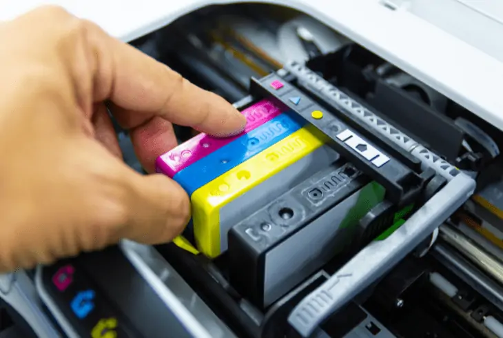 ink cartridges area clean