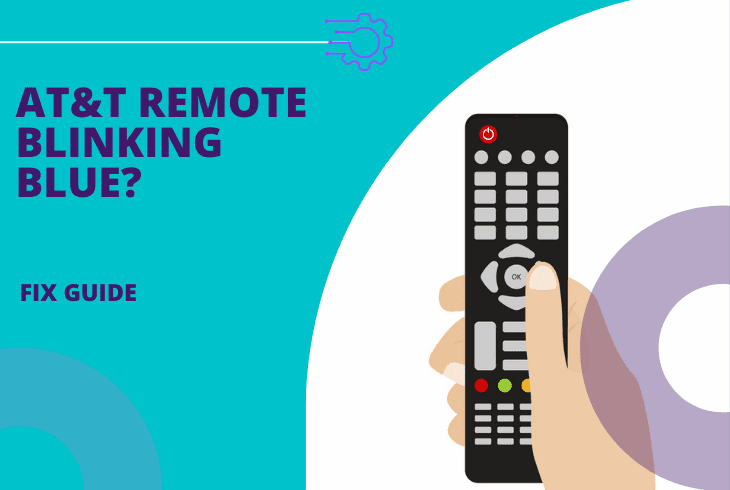 why is my AT&T remote blinking blue