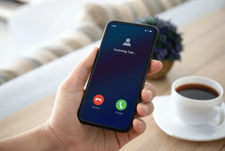 call using another number