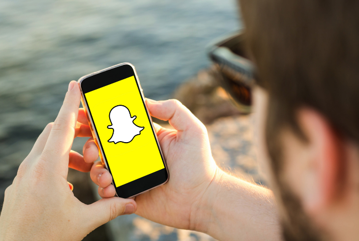 text on Snapchat