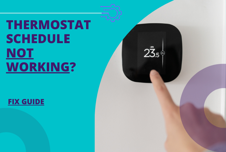 amazon thermostat schedule not working