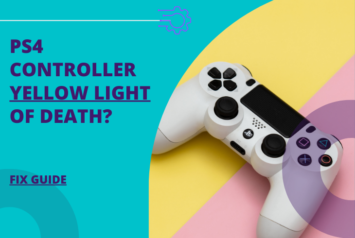 PS4 controller yellow light of death