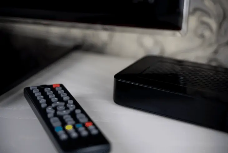 using box turn tv on