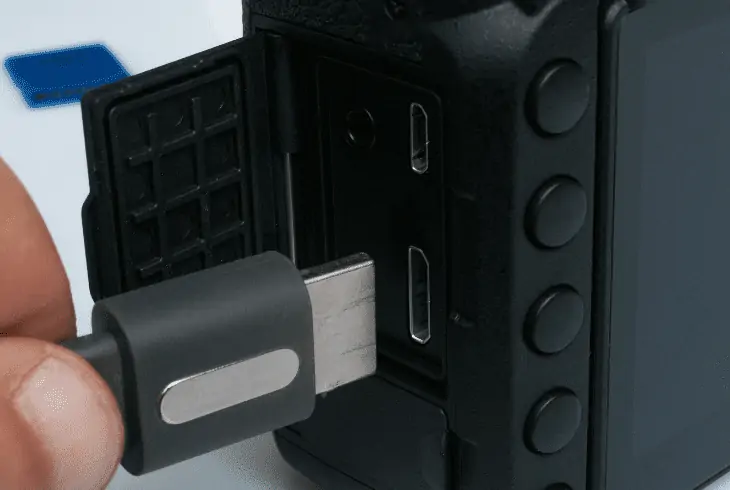 connect usb cable