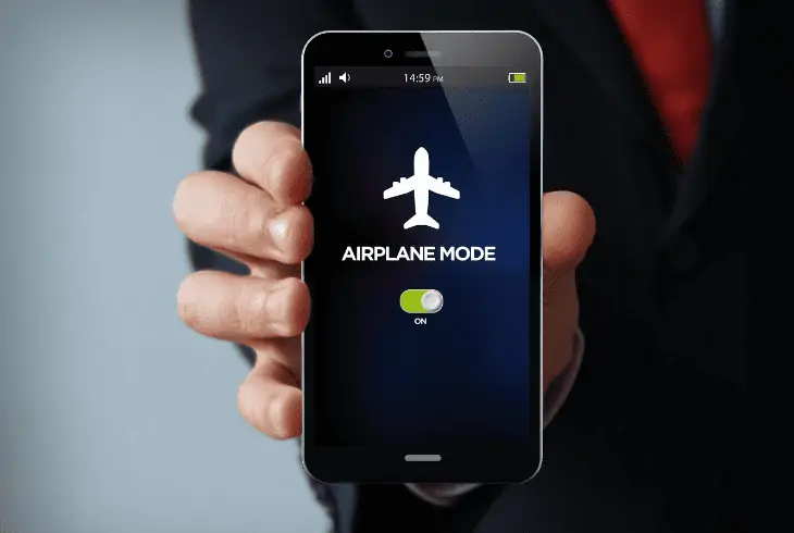 enable airplane mode