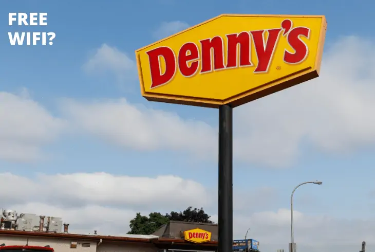 dennys free wifi