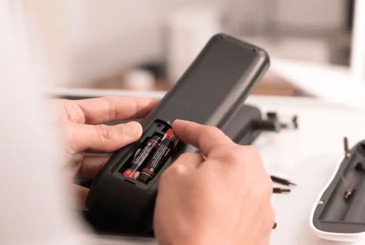 change remote batteries