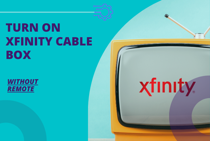 how to turn on xfinity cable box without remote