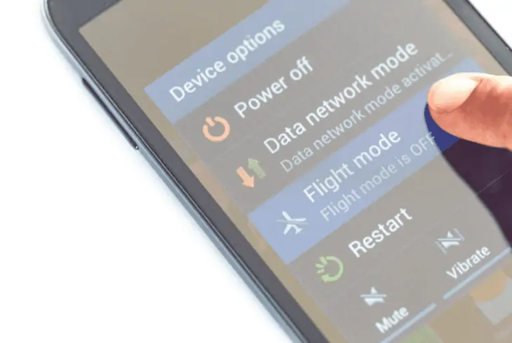 use airplane mode