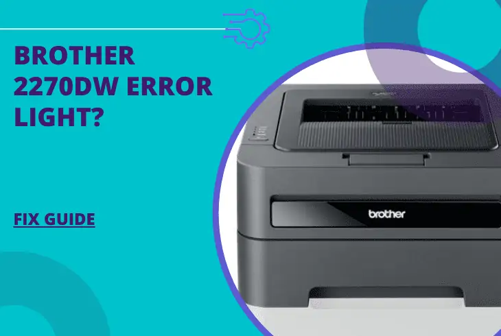brother 2270dw error light