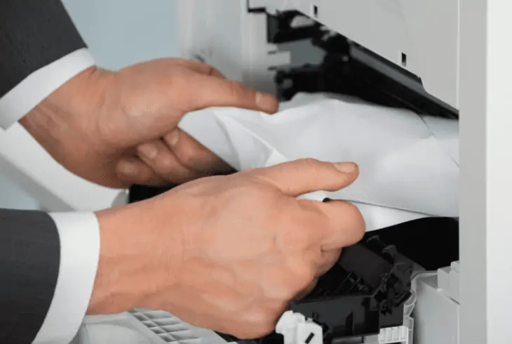 remove jammed paper