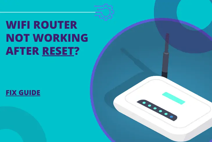 wifi router not working after reset