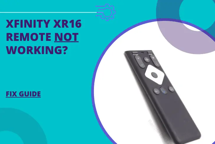 xfinity xr16 remote not working